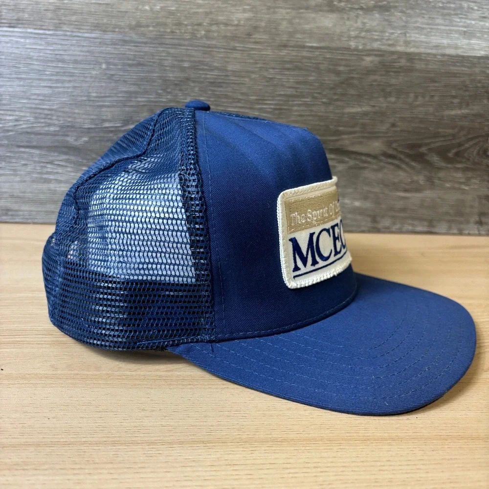 Vintage Mid Carolina Electric Cooperative Hat Cap‎ Snap Back Blue Trucker USA